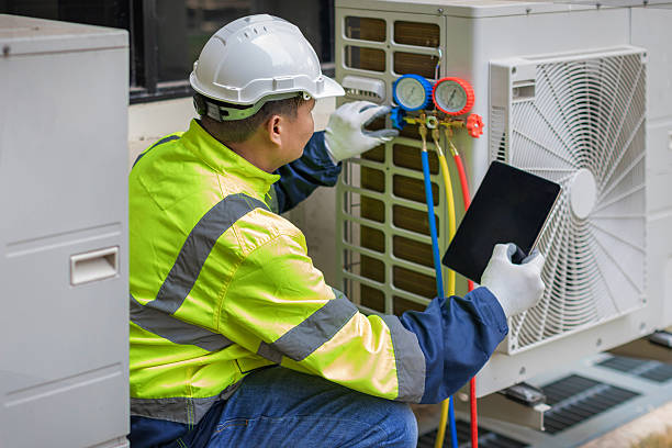 Professional Air Duct Cleaning technician working in Yucaipa, CA